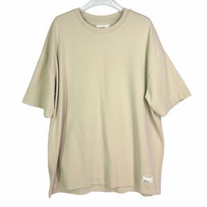 Public Supply T-Shirt Men's XL Beige Oversized Cotton Crew Neck Stiched Label